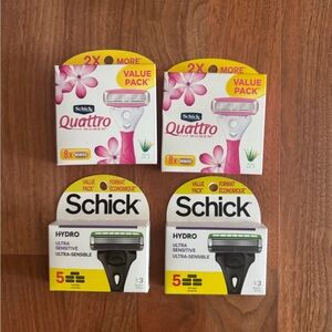 Schick Quattro & Schick Hydro Razor Blade Packs
